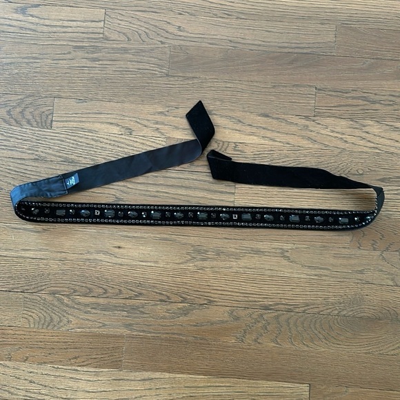 Banana Republic Beaded Black Belt - Size Medium